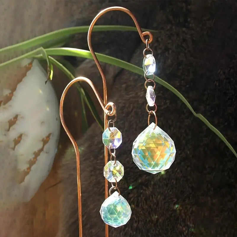 Crystal Ball Sun Catcher Garden Lawn Decoration Indoor Outdoor Garden Sun Catcher Nixie