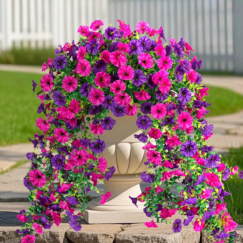 Artificial Morning Glory Wall Hanging Faux Flower Vine Decor Artificial Flower Vine Nixie