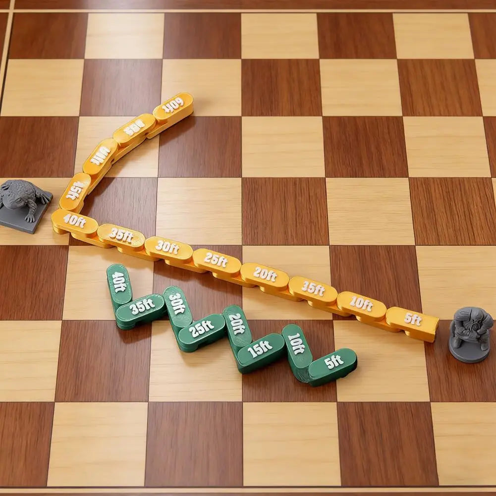 Articulated Flexible Chain Ruler for Tabletop RPG Board Games Board Game Ruler Nixie