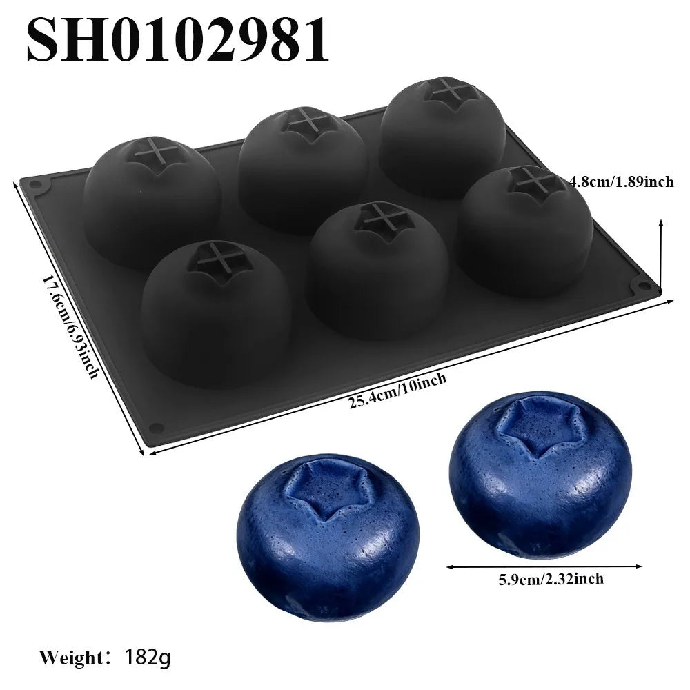 Food-Grade Silicone Blueberry Mousse Cake Mold | BPA Free