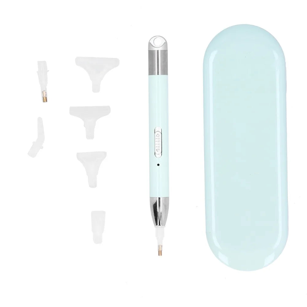 USB Rechargeable Luminous Drill Pen – 6 Tips & Storage Box
