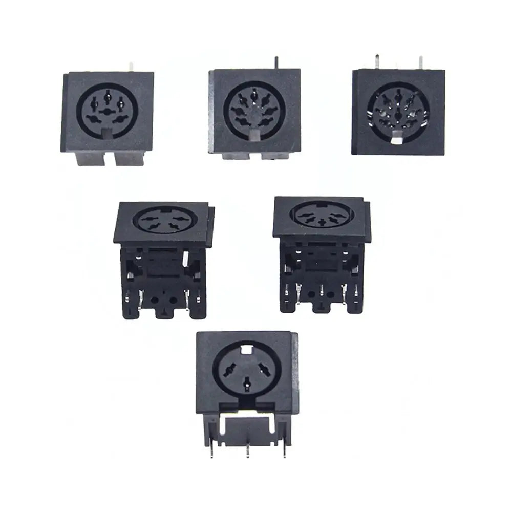DIN Female Connector 3–8 Pin Mini PCB Panel Mount Socket Plug
