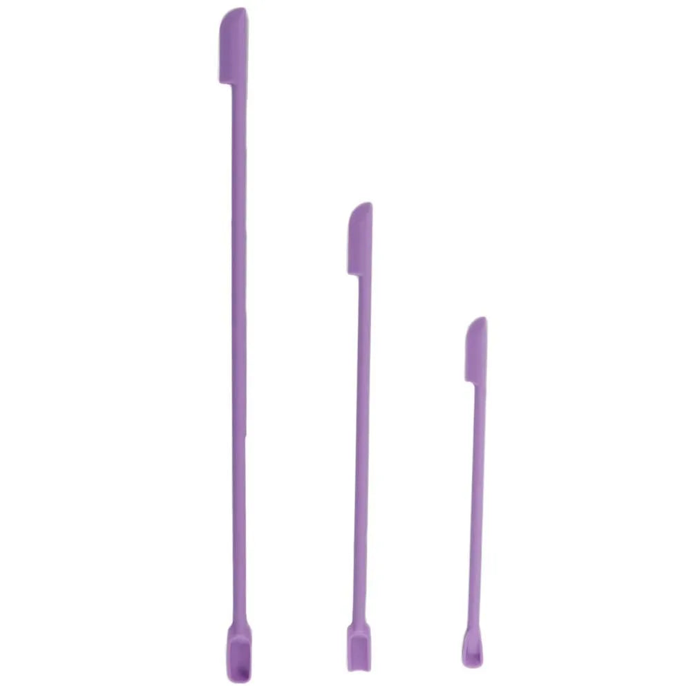 3-Piece Silicone Spatula Set – Cosmetic Bottle Scraper & Scoop