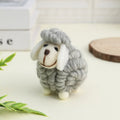 Wool Felt Christmas Sheep Figurine Nordic Lamb Ornament Christmas Figurine Nixie Grey