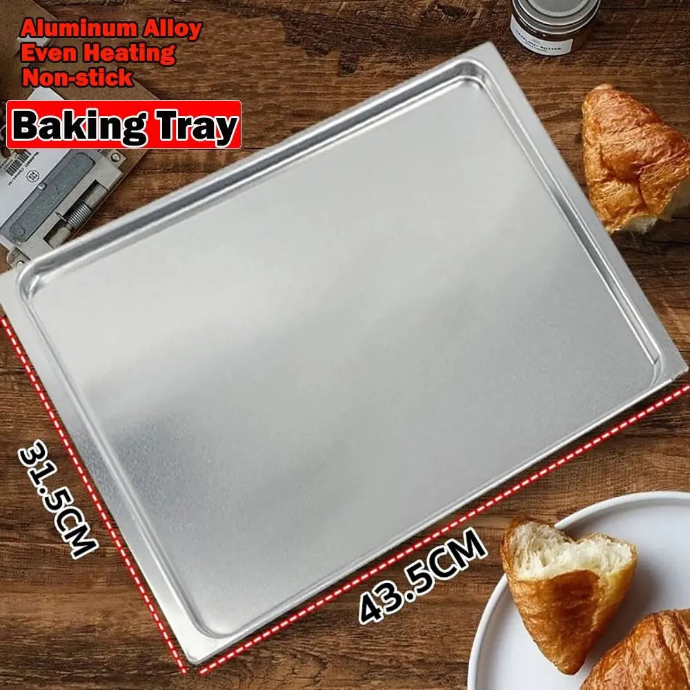 Non-Stick Aluminum Baking Tray 315x435mm | Even Heating Pan Baking Tray Nixie