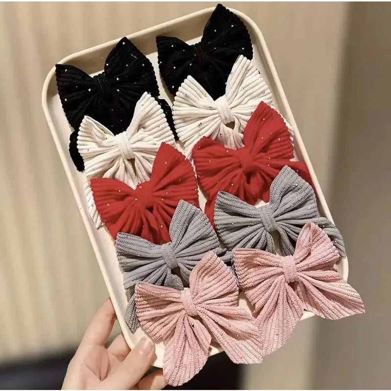 Korean Princess Crown Hair Ties Set – Scrunchies & Clips for Girls