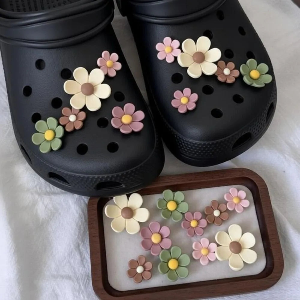 10-Piece Daisy Flower Shoe Charms – DIY Clog & Sandal Decor Shoe Charms Nixie