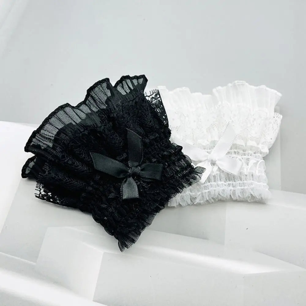 Victorian Lace Ruffle Detachable Wrist Cuffs | Fake Sleeves Detachable Wrist Cuffs Nixie