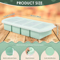 Silicone Freezer Tray with Lid – 3-Cup Soup & Meal Prep Mold Silicone Freezer Tray Nixie 1PC Green 4 grids