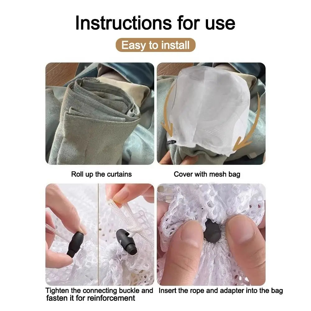 Mesh Curtain Washing Bag – Anti-Deformation Laundry Bag Mesh Laundry Bag Nixie