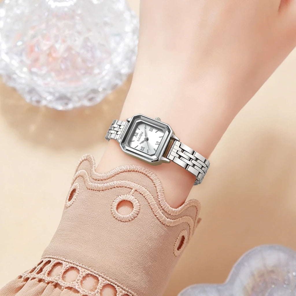 REBIRTH Women's Retro Quartz Watch – Light Luxury Daily Style Women's Quartz Watch Nixie