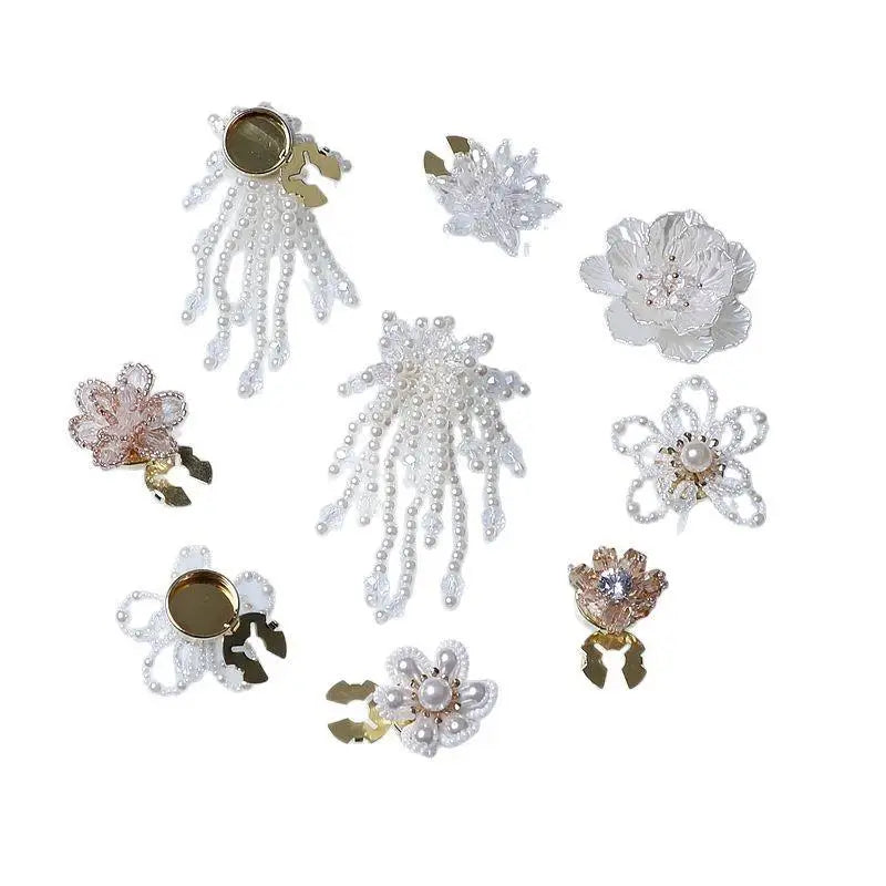 Pearl Button Covers Shirt Cufflinks – DIY Alloy Accessories