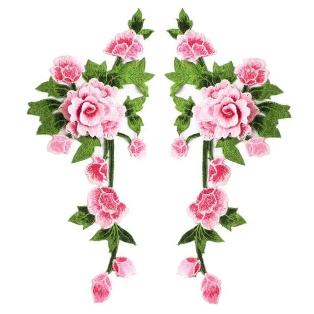 3D Rose Flower Embroidery Applique Patches – DIY Sewing Embroidery Applique Patch Nixie