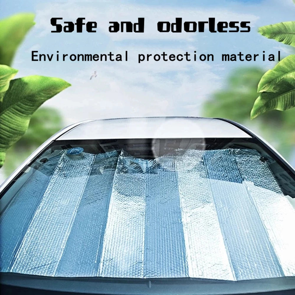 140x70CM Car Windshield Sun Shade – UV & Snow Cover Visor Car Sun Shade Nixie