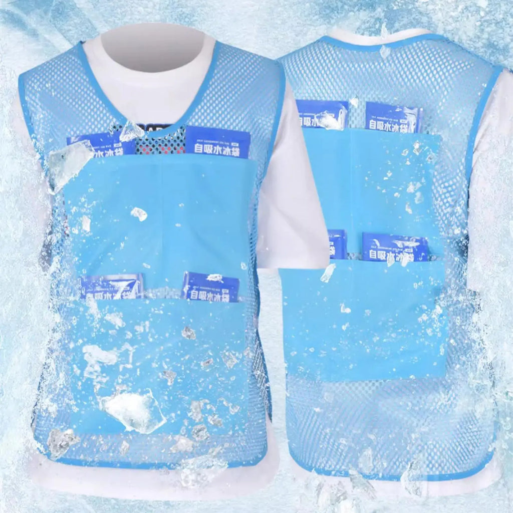 Cooling Ice Vest with Ice Packs | Breathable Summer Vest Cooling Ice Vest Nixie