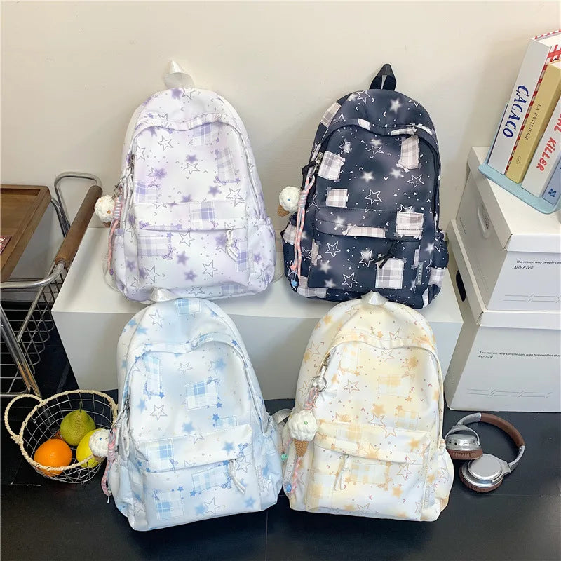 Nixie Girls Waterproof Nylon Backpack – College School Bag
