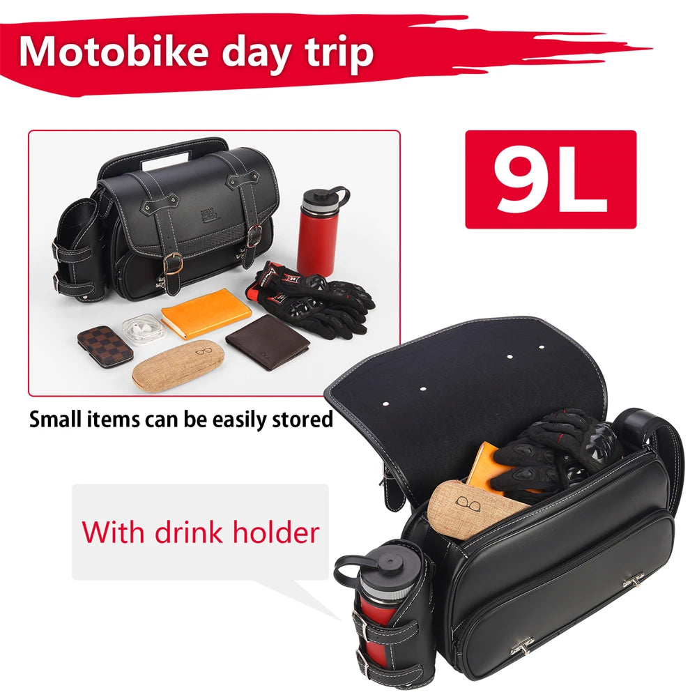 KEMITOUR 9L Waterproof Motorcycle Saddlebags – Universal Fit Motorcycle Saddlebags Nixie