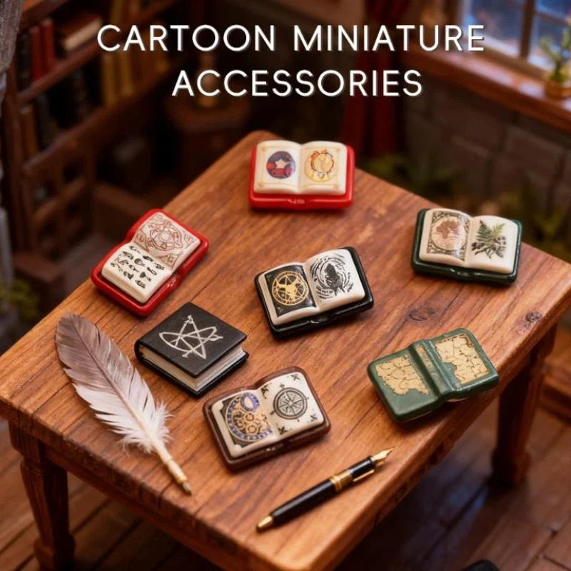 Retro Mini Resin Magic Book Charms 5/10/20PCS – DIY Jewelry Resin Jewelry Charms Nixie