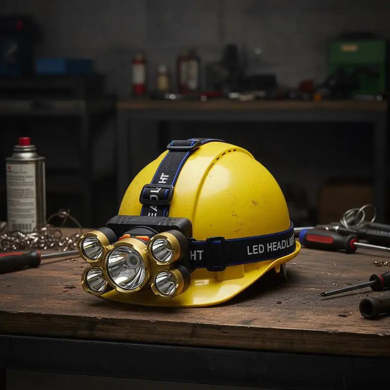 5 LED Rechargeable Headlamp 1500 Lumen IPX4 – Kids & Adults LED Headlamp Nixie