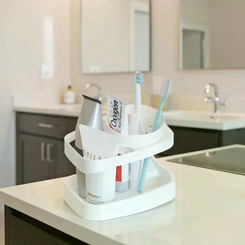 Toothbrush Holder Set with Mouthwash Cup & Storage Rack Toothbrush Holder Set Nixie
