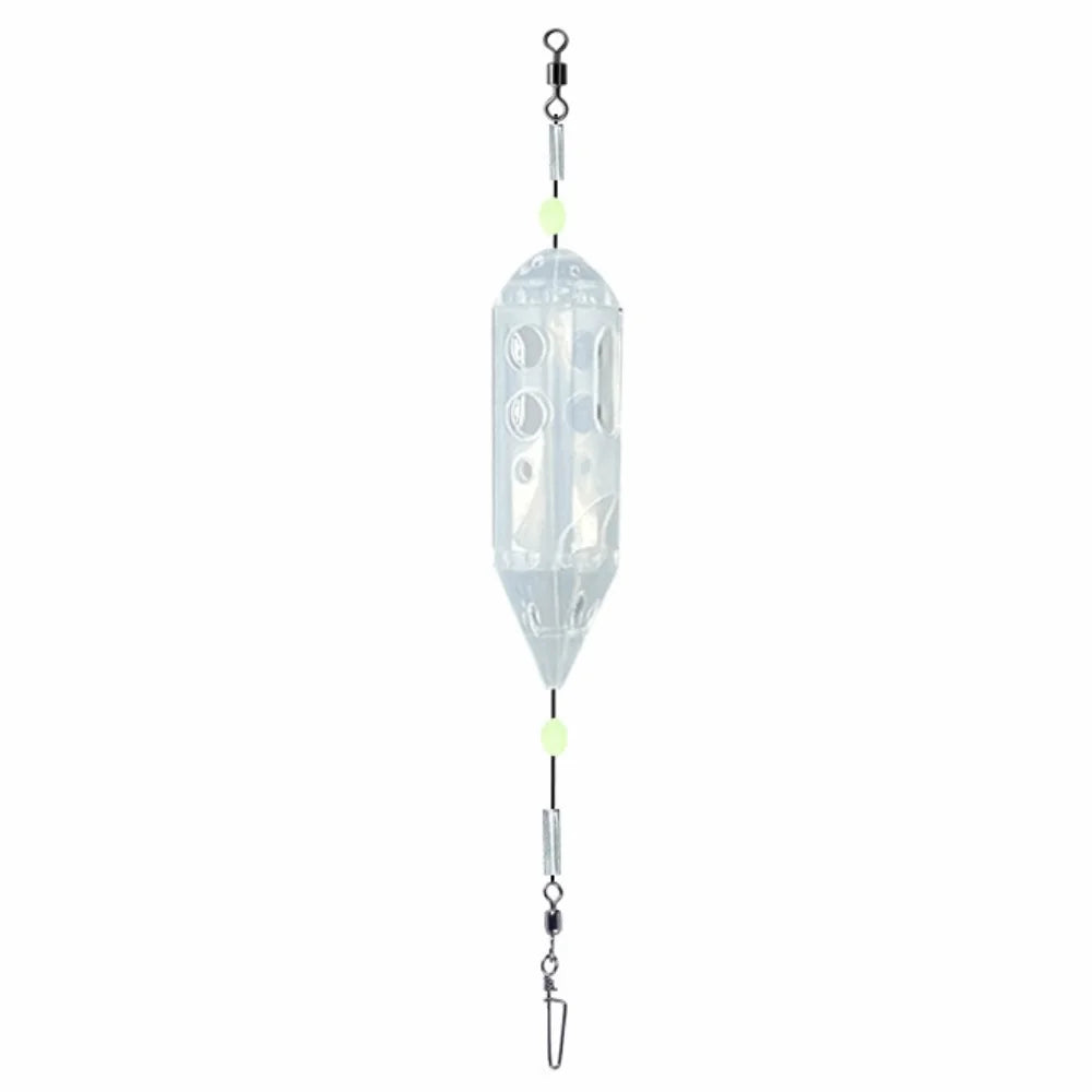 3pcs Luminous Rotating Swim Feeder Bait Cage Set S M L Swim Feeder Bait Cage Nixie