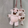 Cute Wiggly Pig Plush Keychain – Soft Stuffed Keyring Gift Plush Keychain Nixie 3