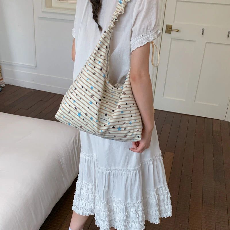 Women's Lightweight Nylon Tote Bag | Large Crossbody Shoulder Bag Women's Tote Bag Nixie