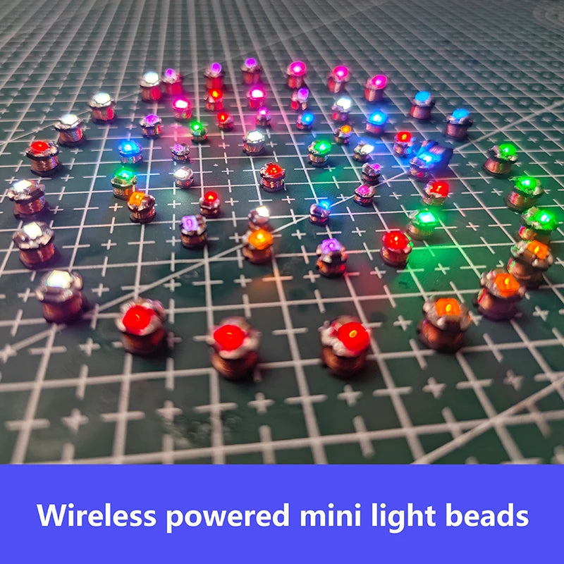 5Pcs DC 5V Wireless Induction LED Lamps for DIY Models & Robots