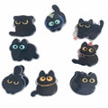 8pcs Acrylic Black Cat Bag Clips – Food Seal & Stationery Food Storage Clips Nixie Black