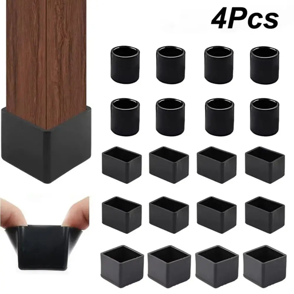 Non-Slip Chair Leg Caps – Furniture Floor Protectors 4 Pack Furniture Leg Caps Nixie