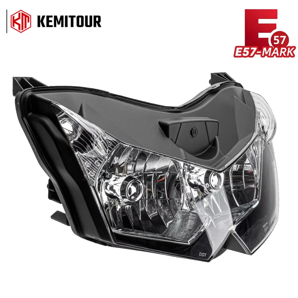 Kawasaki Z750 Z1000 E-MARK Headlight Assembly | Clear Lens Motorcycle Headlight Assembly Nixie