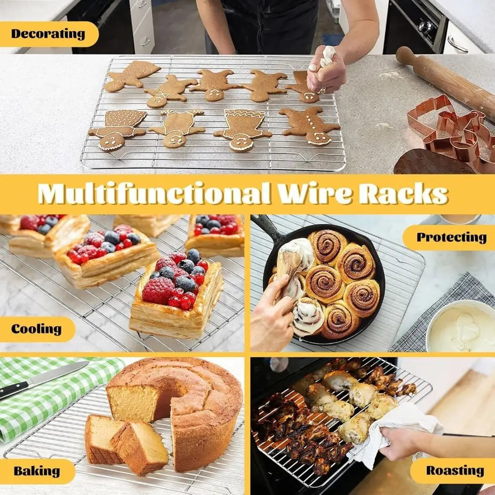 Stainless Steel Cooling & BBQ Grilling Rack – Wire Mesh Shelf