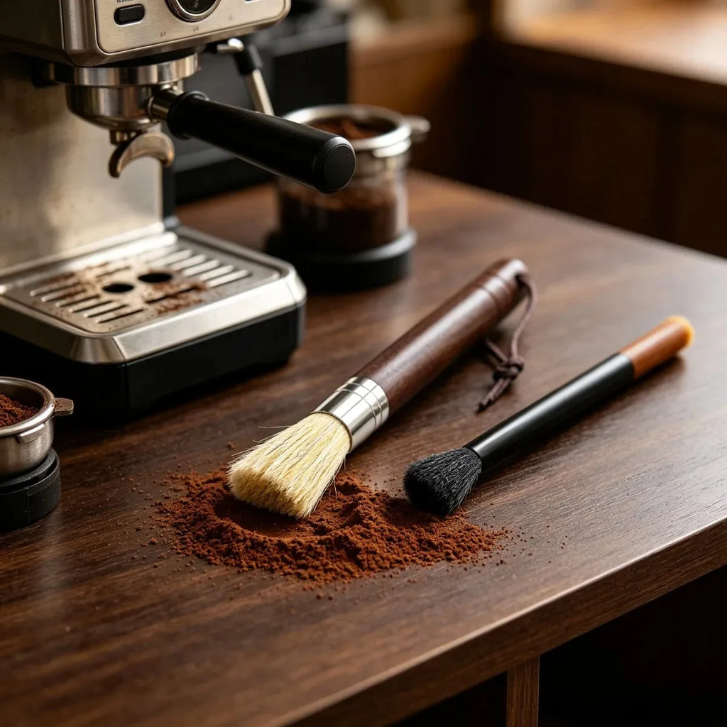 Espresso Cleaning Brush – Barista Tool for Group Head & Grinder Coffee Cleaning Brush Nixie