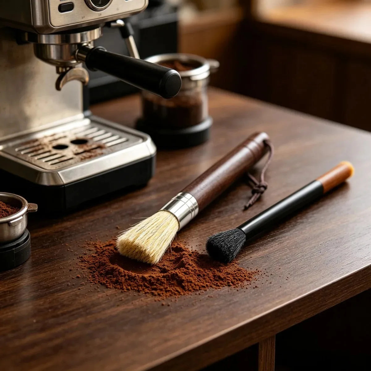 Espresso Cleaning Brush – Barista Tool for Group Head & Grinder Coffee Cleaning Brush Nixie
