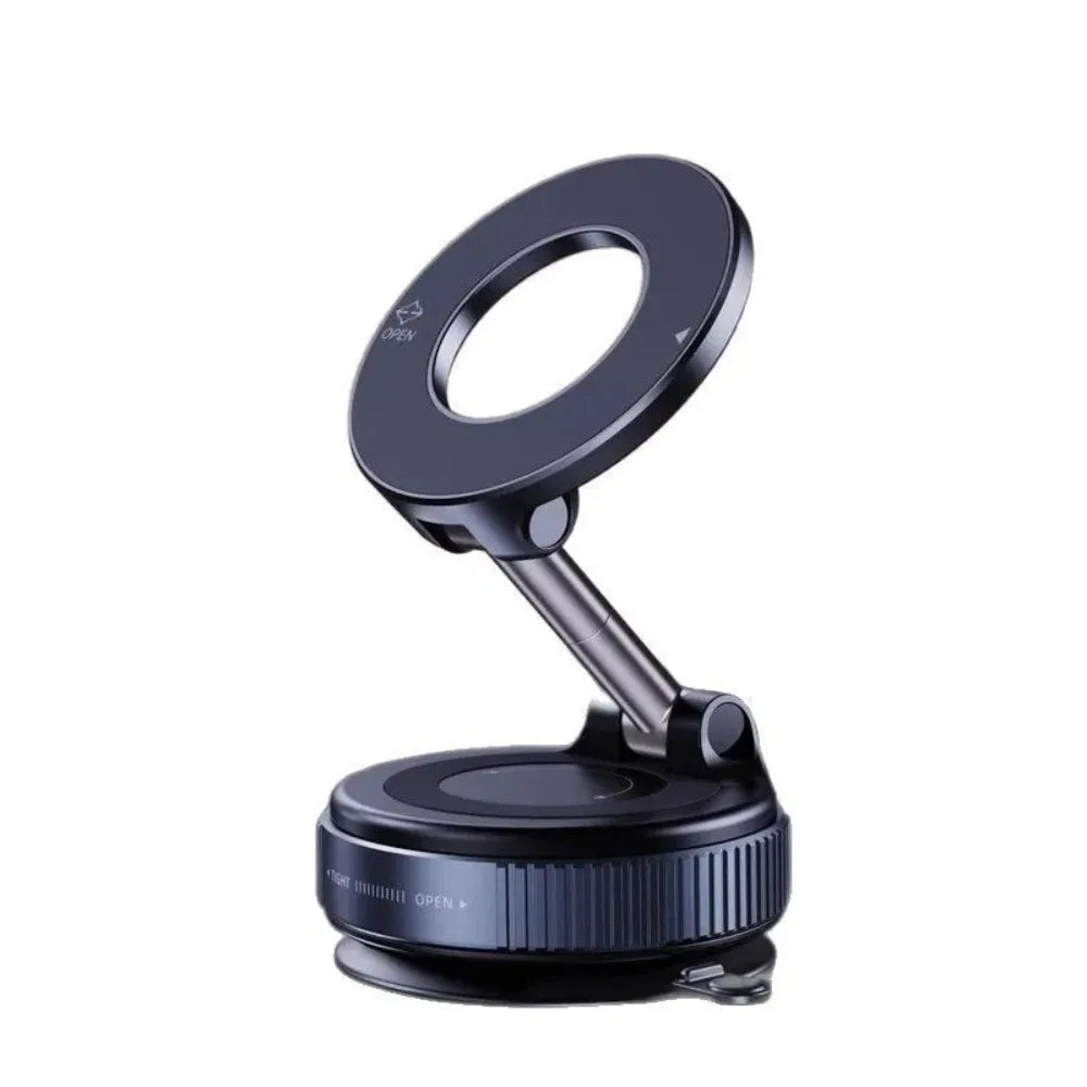 Metal Magnetic Phone Tablet Stand Foldable 360° Desk & Car Mount Phone Tablet Stand Nixie Black-1 PC