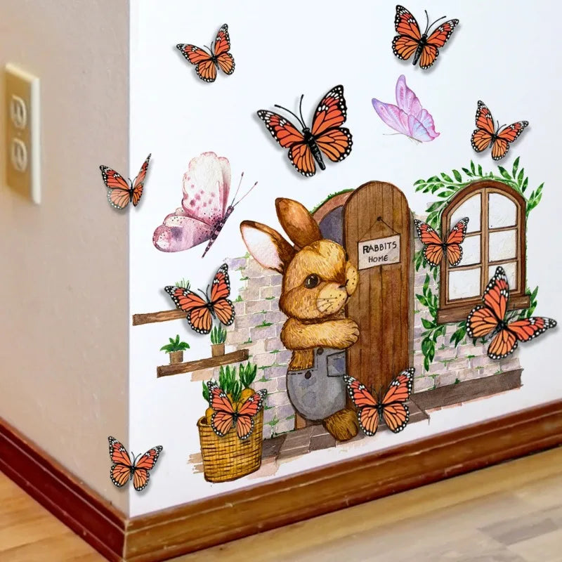 12pcs 3D Monarch Butterfly Wall Decals – PVC Home & Party Decor Wall Decals Nixie
