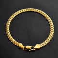 Unisex 5mm Copper Link Bracelet with Lobster Clasp | Gold & Silver Chain Link Bracelet Nixie SKU1
