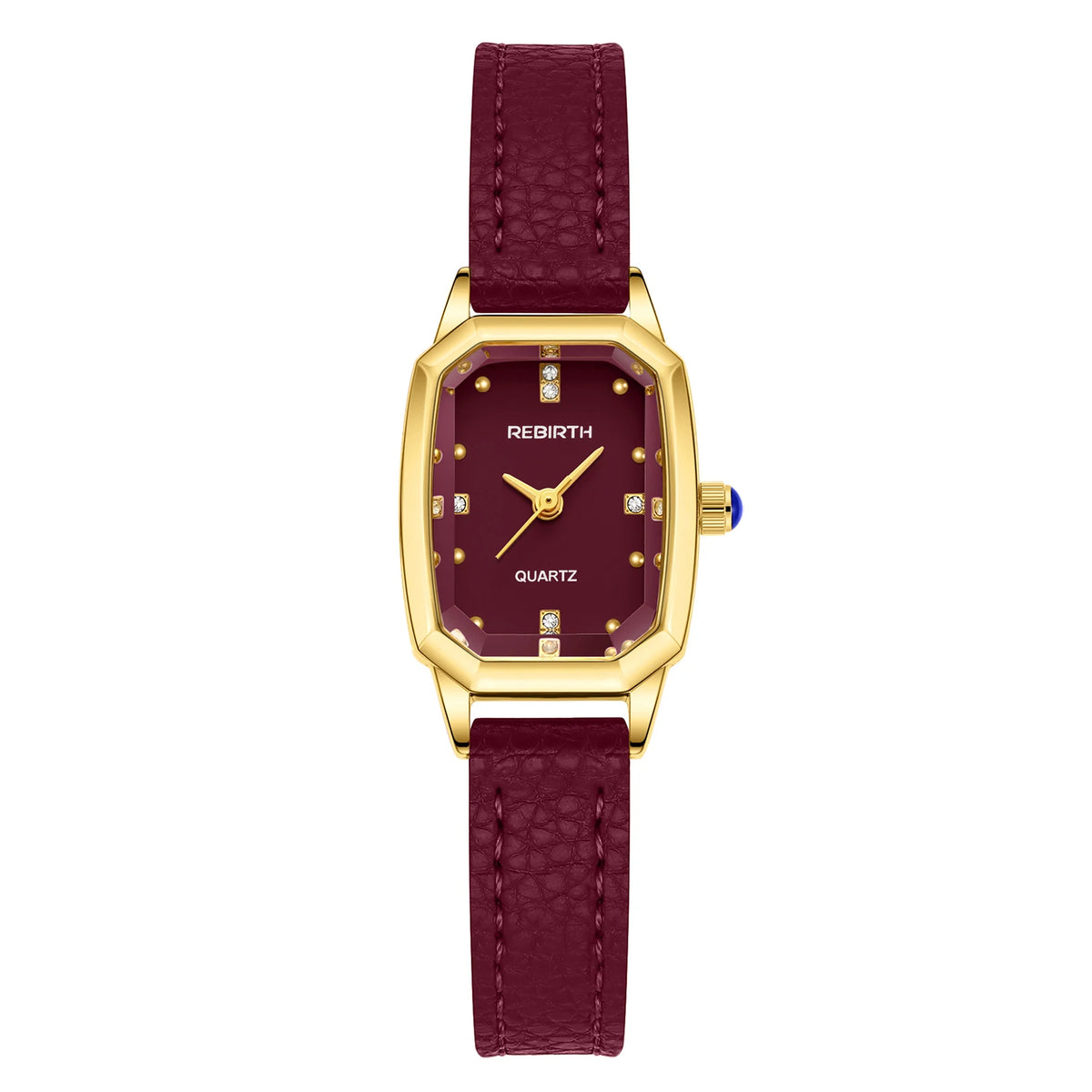 REBIRTH Retro Korean Fashion Leather Quartz Watch | Daily Wear Quartz Fashion Watch Nixie Red