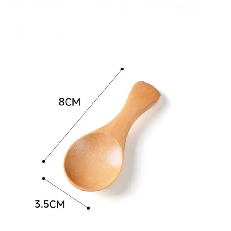 Mini Wooden Spoon – Spice, Coffee & Sugar Scoop Teaspoon Wooden Kitchen Spoon Nixie