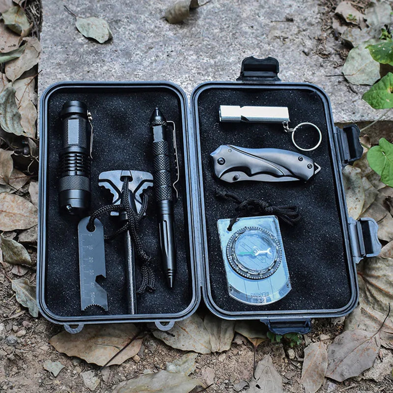 EDC Waterproof Survival Kit Box – Shockproof Portable Case Waterproof Storage Box Nixie