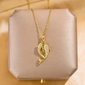 Marine Animal Gold Plated Copper Pendant Necklace | Nixie Pendant Necklace Nixie XL1779-53