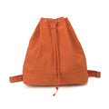 Nylon Drawstring Backpack Women – Foldable Travel & Gym Bag Drawstring Backpack Nixie Orange
