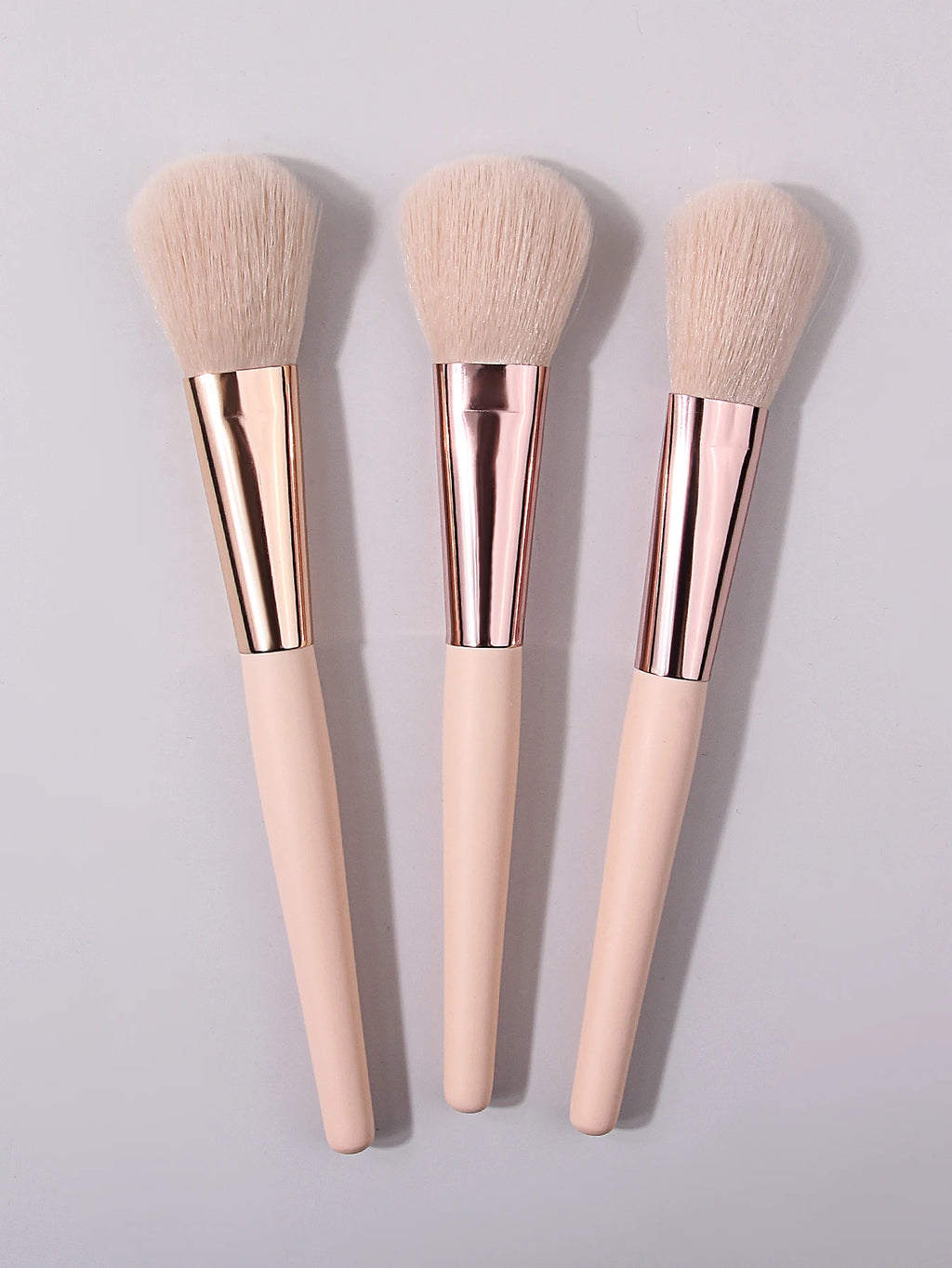 3-Piece Soft Fluffy Blush Brush Set – Highlight & Contour Makeup Brush Set Nixie