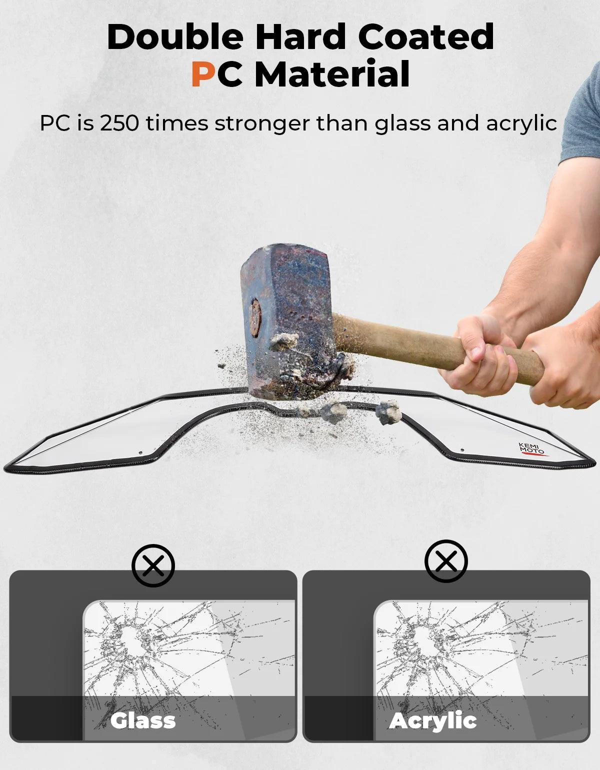 Clear PC Rear Windshield for Can-Am Maverick R 999T DCT 2024-25 UTV Rear Windshield Nixie