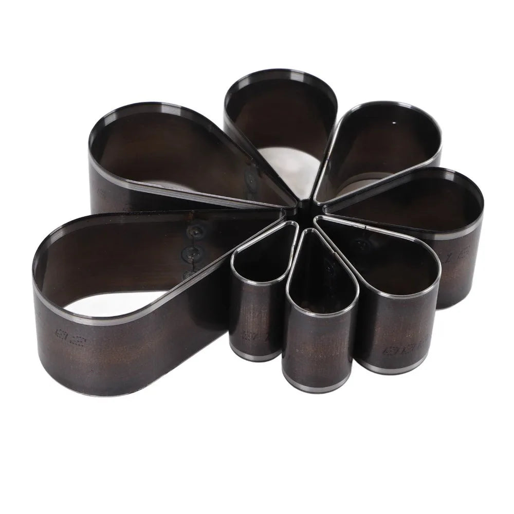 8-Piece Teardrop Leather Cutting Dies Set with Storage Box Leather Cutting Dies Nixie 1