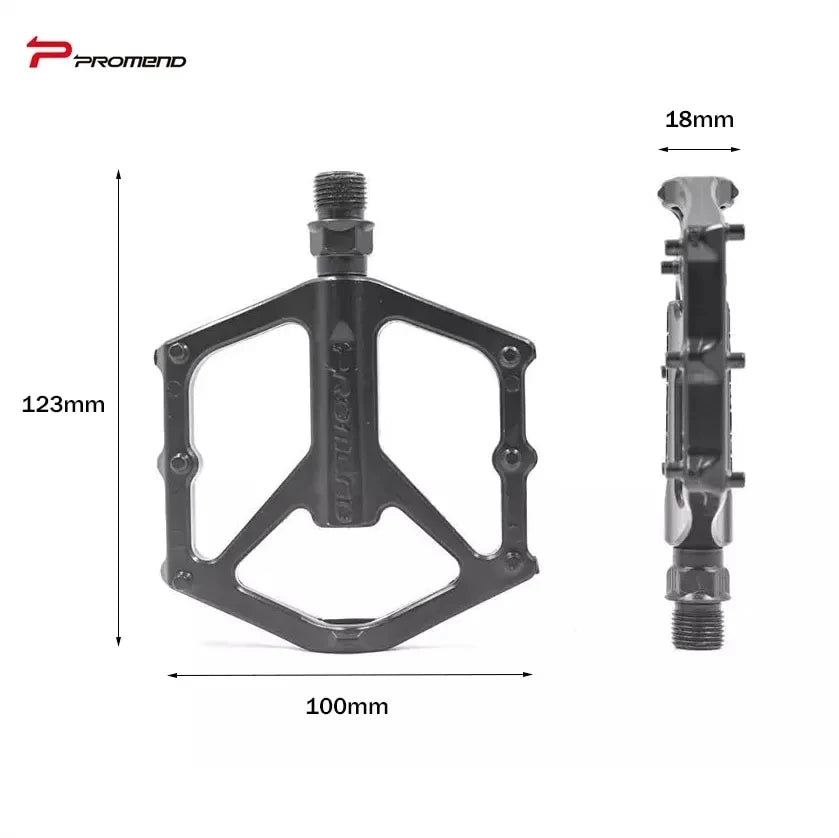 PROMEND Ultralight Flat Bike Pedals R27 M29 DU Bearing MTB BMX Flat Bike Pedals Nixie