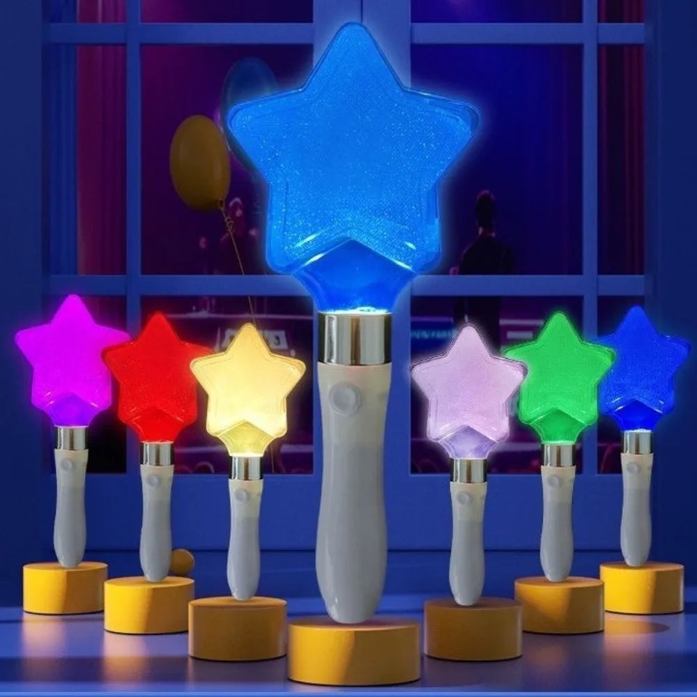 Heart Star Kpop Lightstick – 7-Color LED Concert Glow Stick