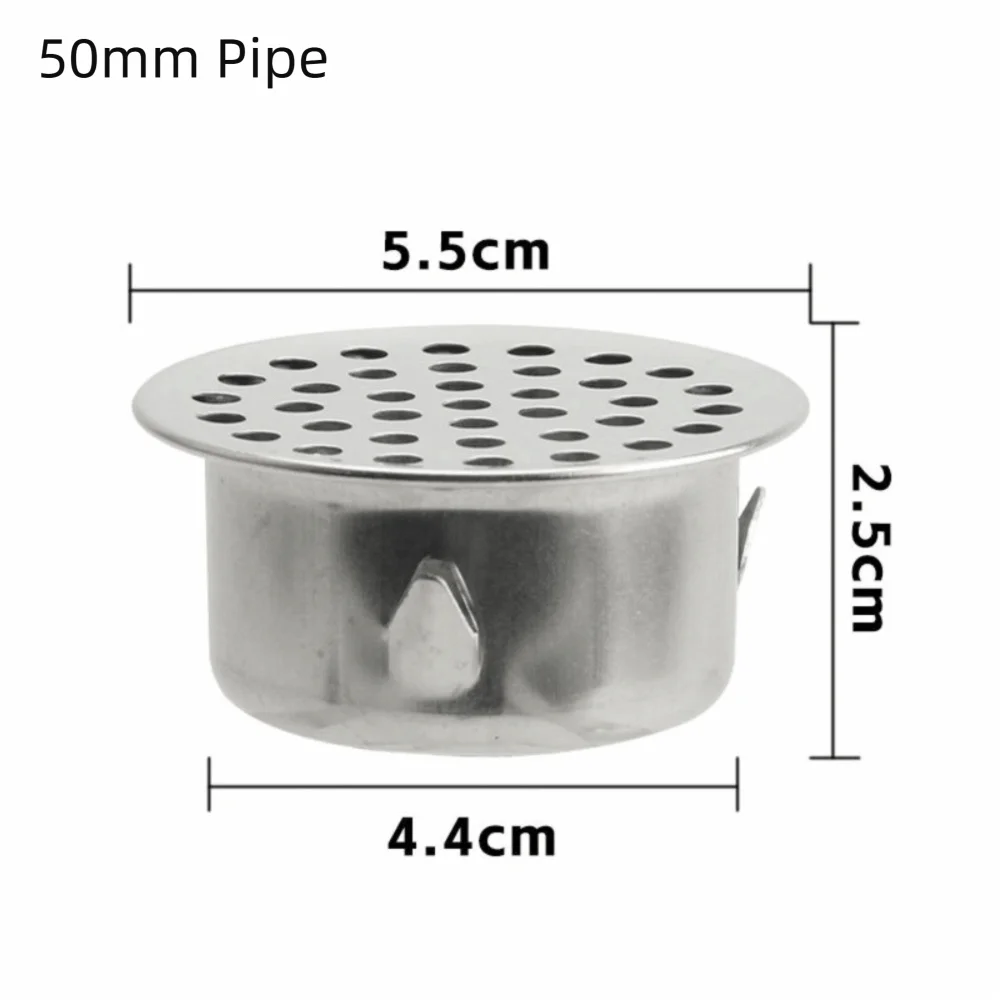 Round Hole Gutter Guard Net – 304 Stainless Steel Drain Filter Gutter Guard Filter Nixie 50mm Pipe