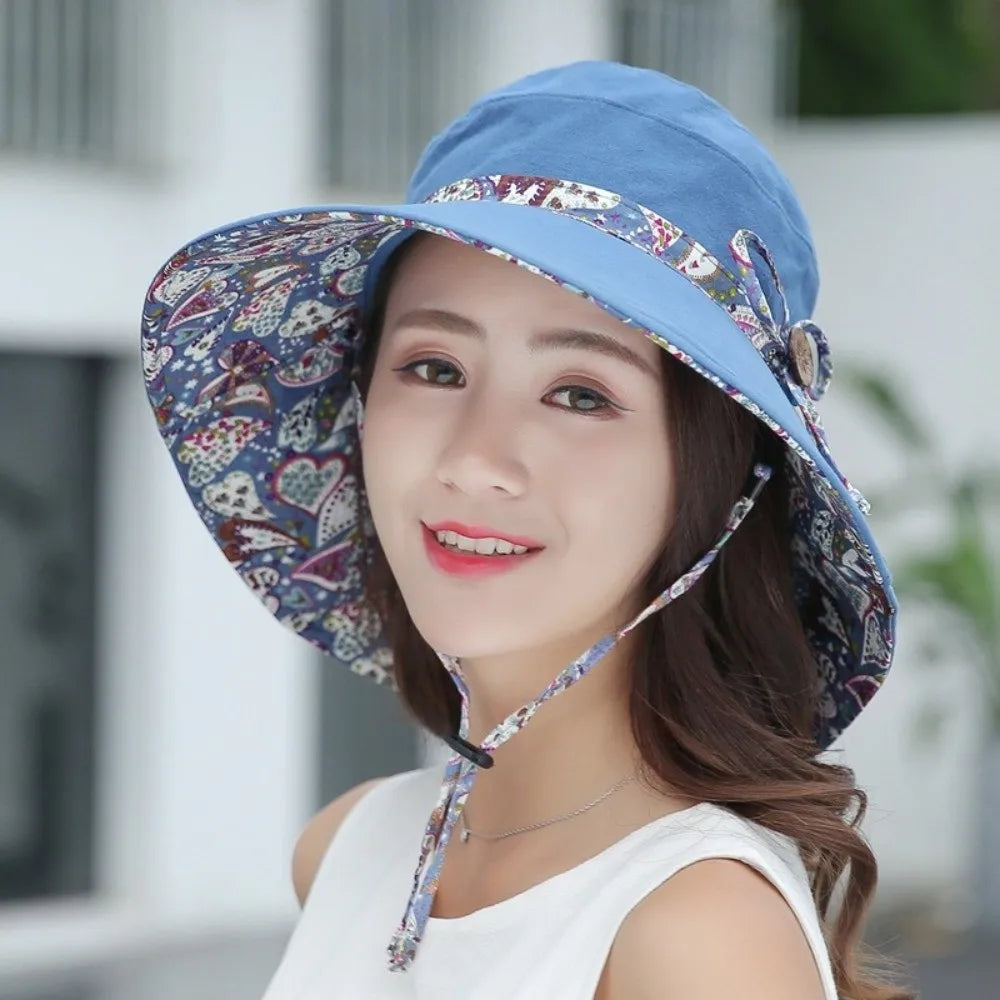 Women's Reversible Bucket Hat – Foldable UV Sun Hat Women's Bucket Hat Nixie