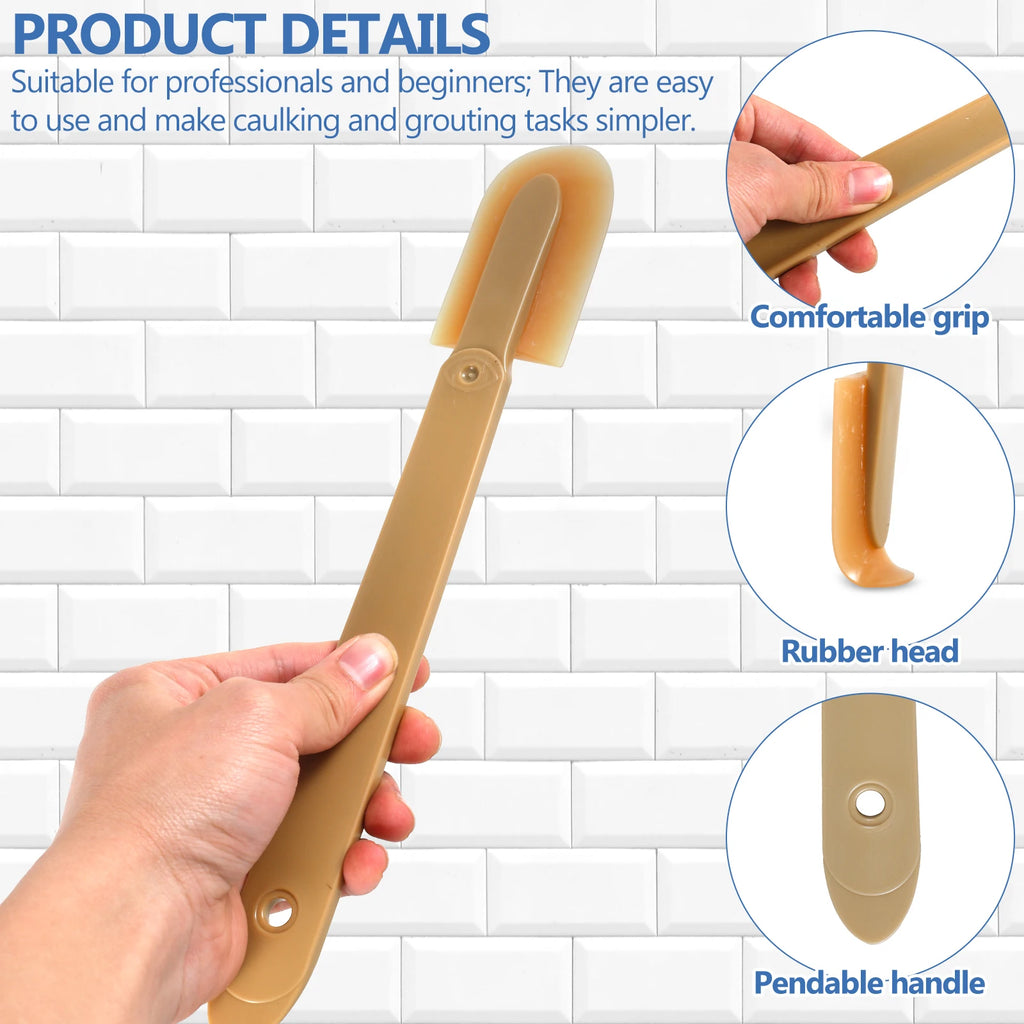 4-Piece Rubber Caulk Finishing Tool Kit – Reusable Caulking Set